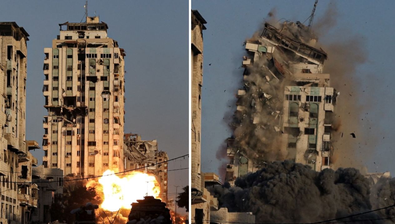 israil gazzede mekke adli cok katli binayi da vurdu kvlJyRac