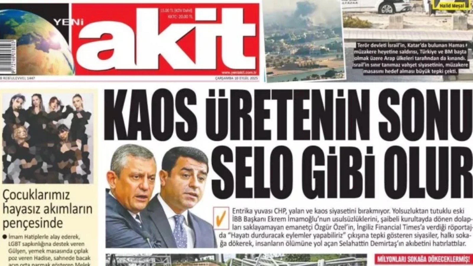 yeni akit ozgur ozeli tehdit etmisti chpden yanit geldi kirli paralarla kurulan bir grup kendini gazeteci sanan tipler mi bizi tehdit ediyor LYBalA99